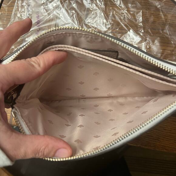 NWT KATE SPADE Leila Colorblock Triple Gusset Crossbody Pebbled Leather NWT $279 - Picture 10 of 14